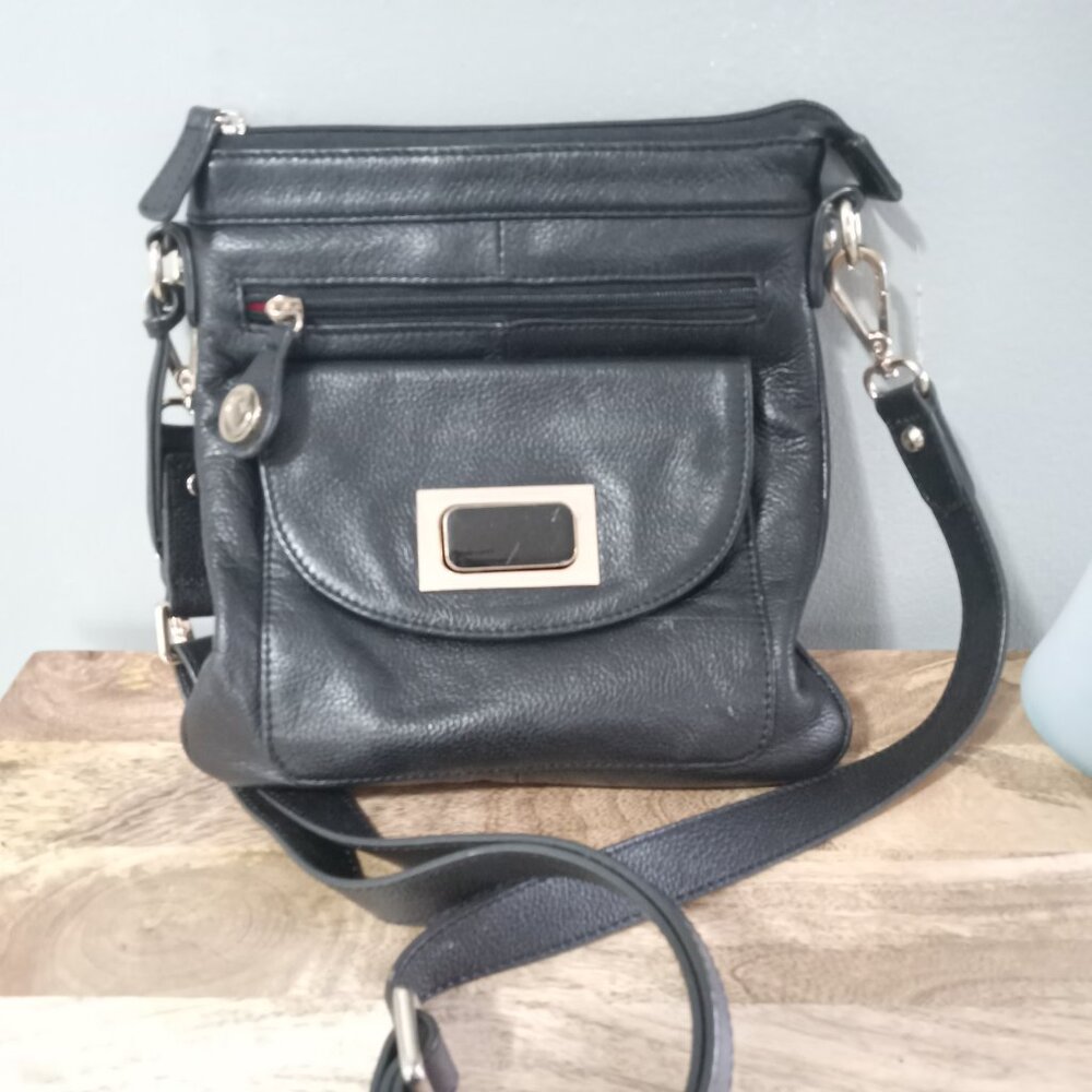 Cynthia Rowley Black Leather Tote